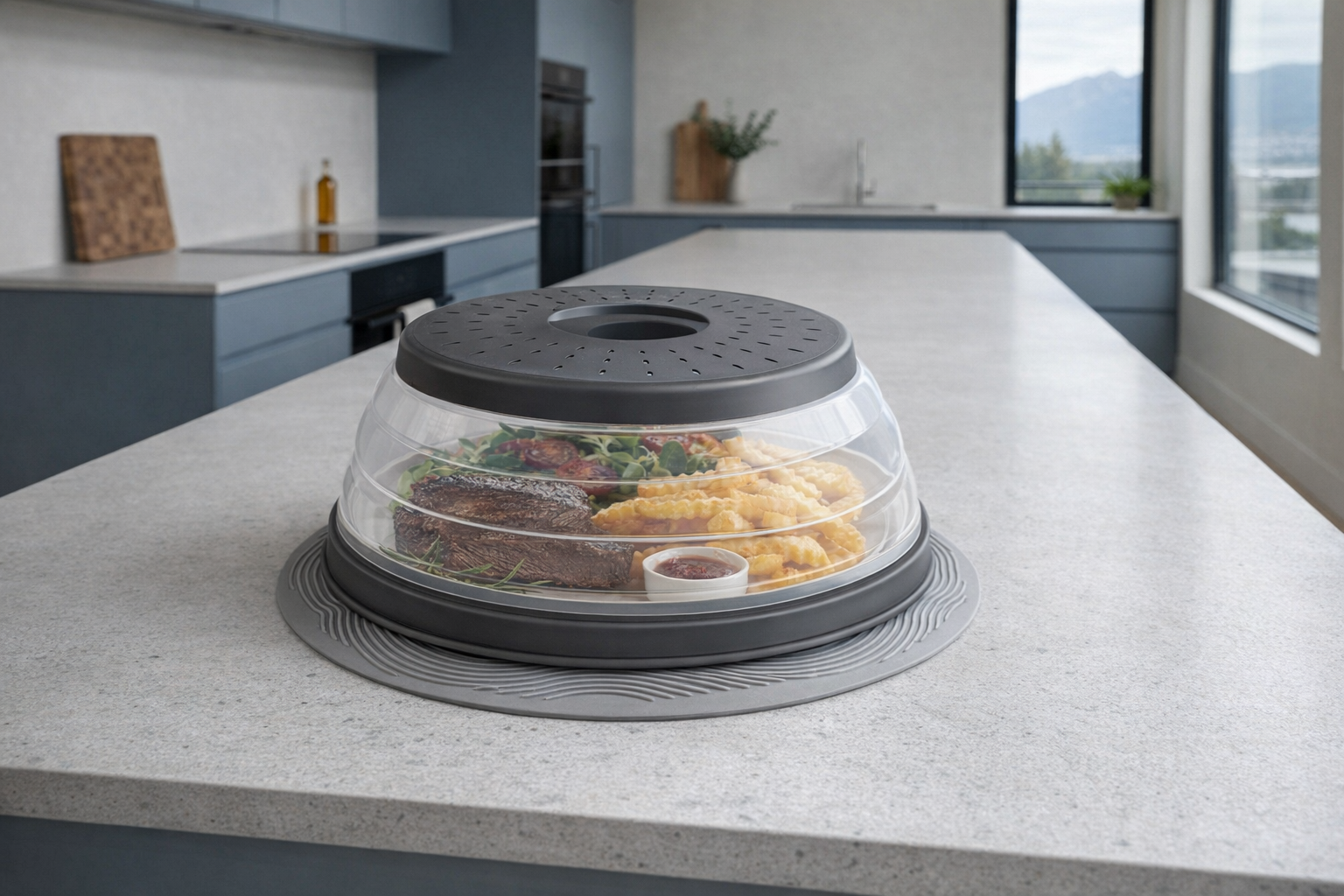 The LekDrok 10 Inch Microwave Food Cover & Collapsible Silicone Mat: A Small Upgrade That Changes Your Counter