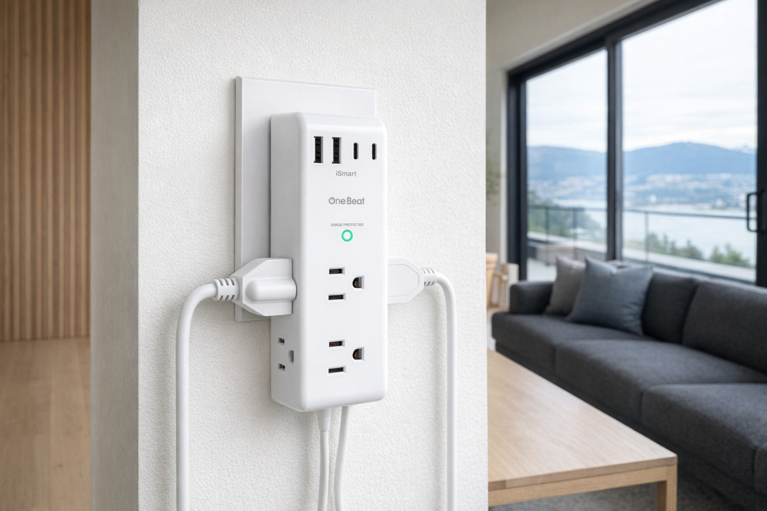One Beat Surge Protector Outlet Extender